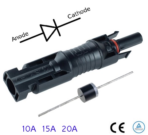 Solar diode connector