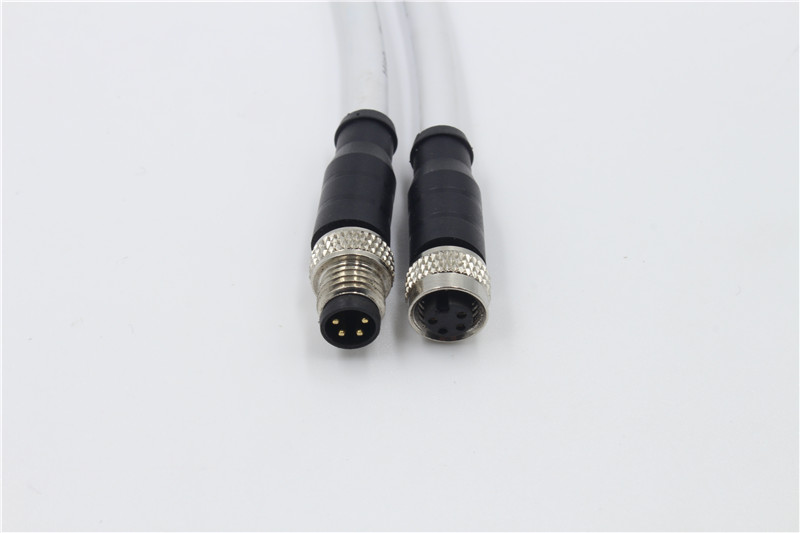 M8 cable 3pin 4pin A code B code