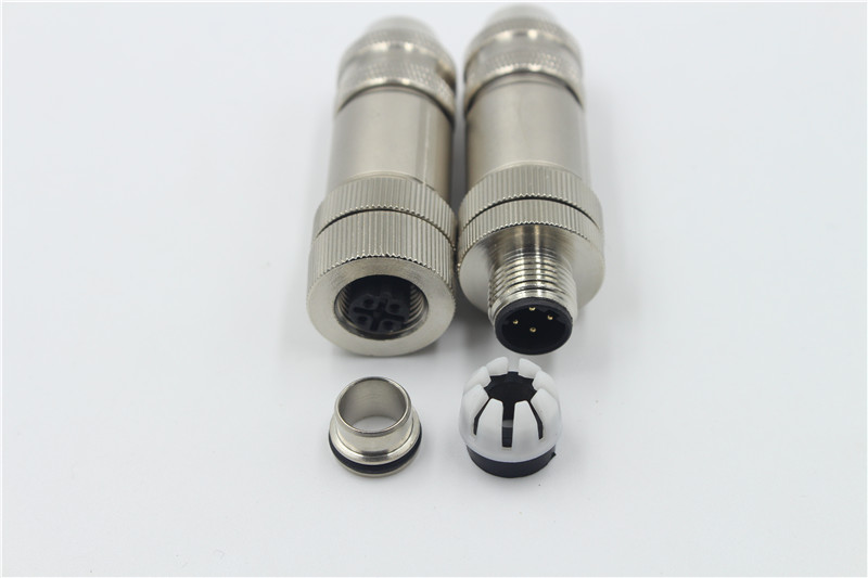 M12-Connectors 全金属4pin连接器IP68