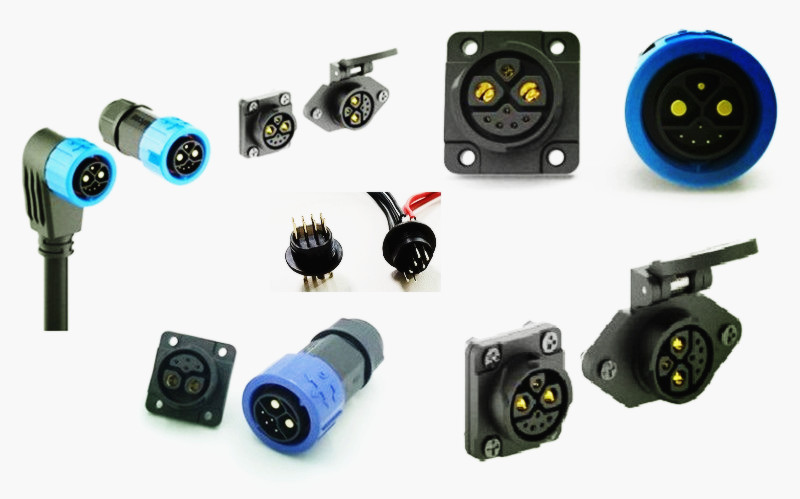 Electric power motorcycle connector 2+1+5 M25connector