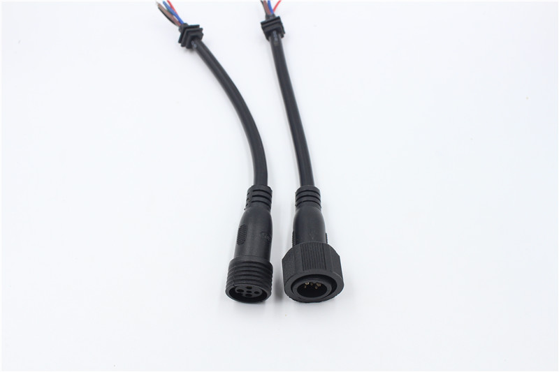 M12 connectors LED 5pin 10A harness assembly waterproof cable assembly