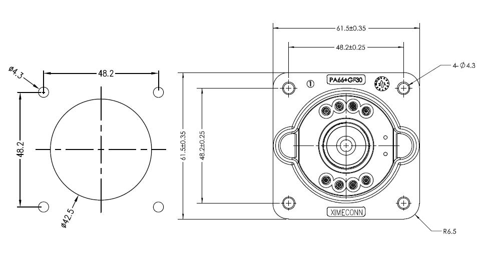 EV energy 100A power battery connector