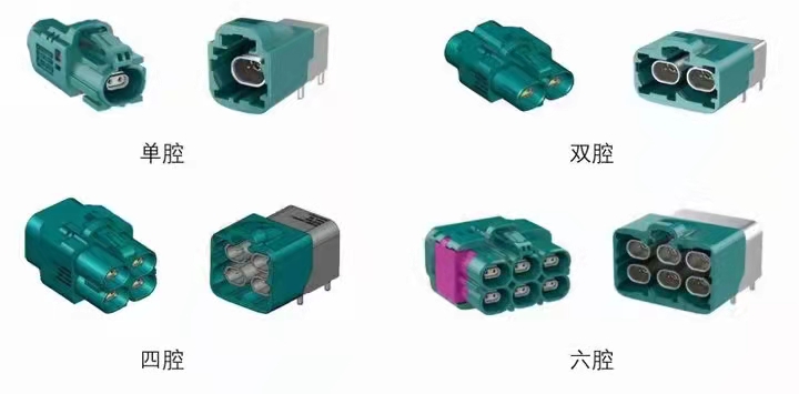 Coaxial connector four cavity six cavity microwave antenna connector